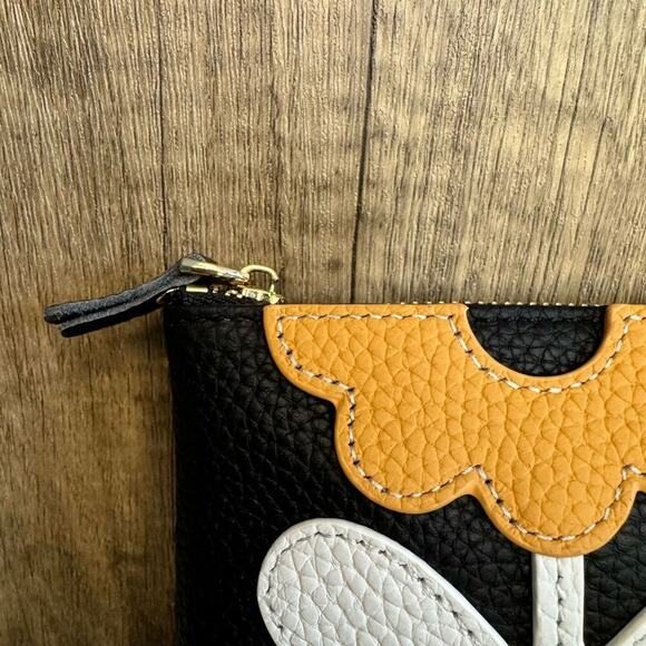 Flower Coin Purse Wallet Genuine Leather Wallet NEW FAST SHIP - Picture 2 of 6